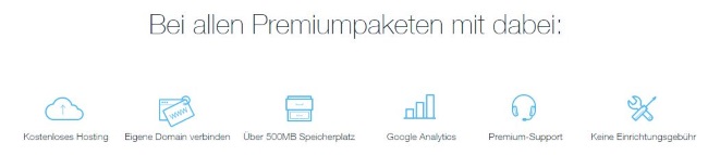 WiX Gratisleistung Premium