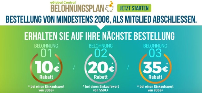 eGlobalCentral Bonusprogramm