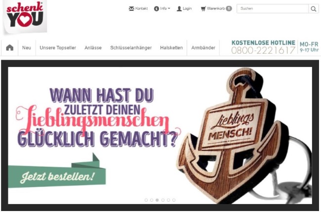schenkYOU Onlineshop