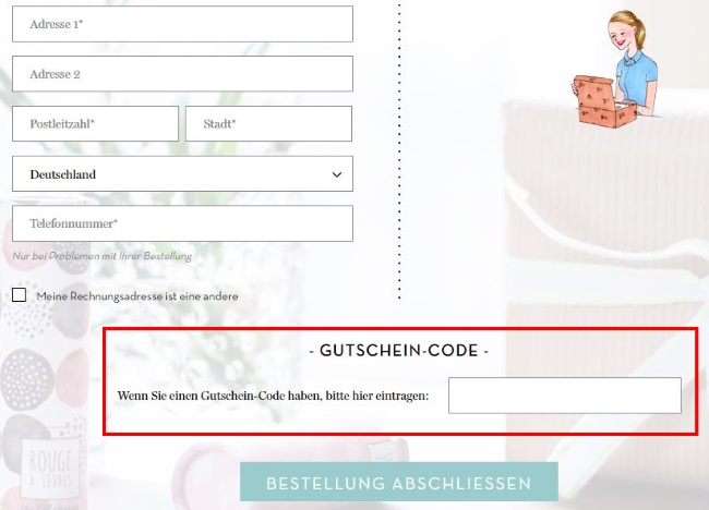My little Box Gutschein-Code eintragen