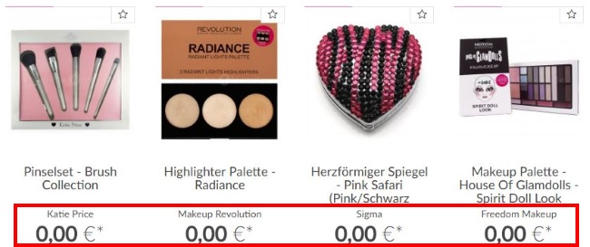 Kosmetik4less Gratiszugaben