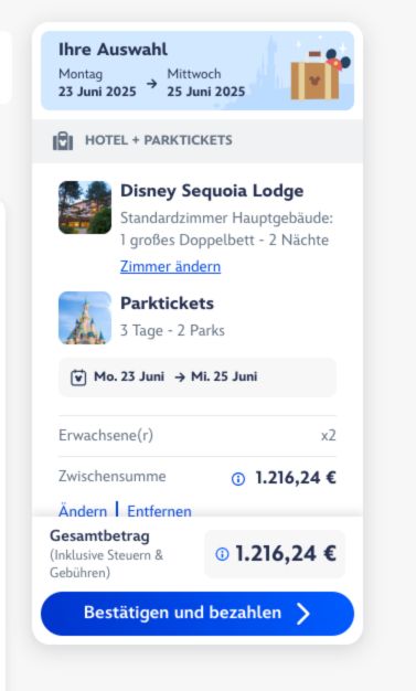 Disneyland Paris Gutscheincode einlösen