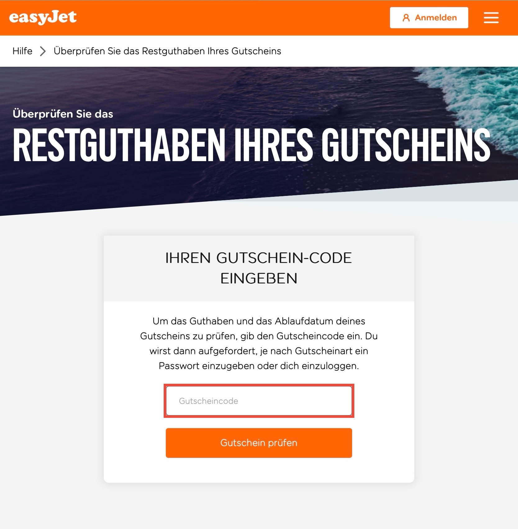 easyjet Gutscheincode