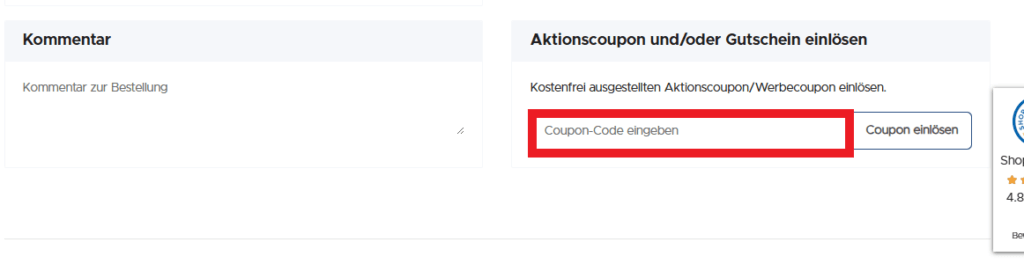 Tackle deals Coupon Code einlösen