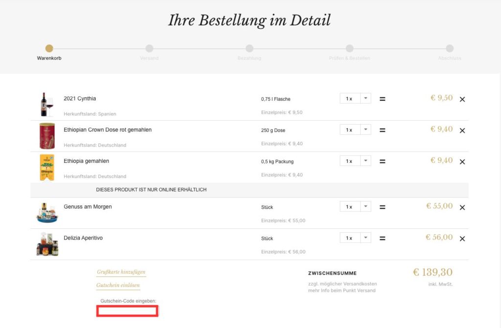 Dallmayr Gutschein-Code einloesen