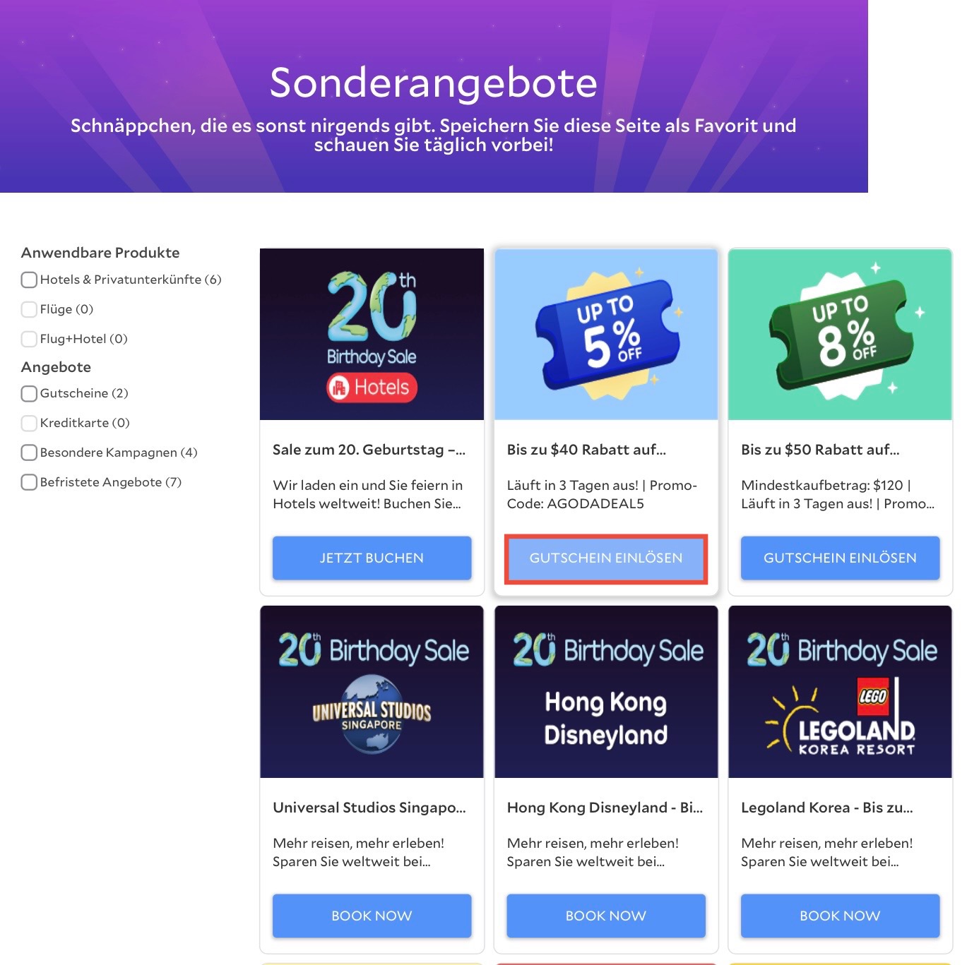 Agoda Gutscheincode
