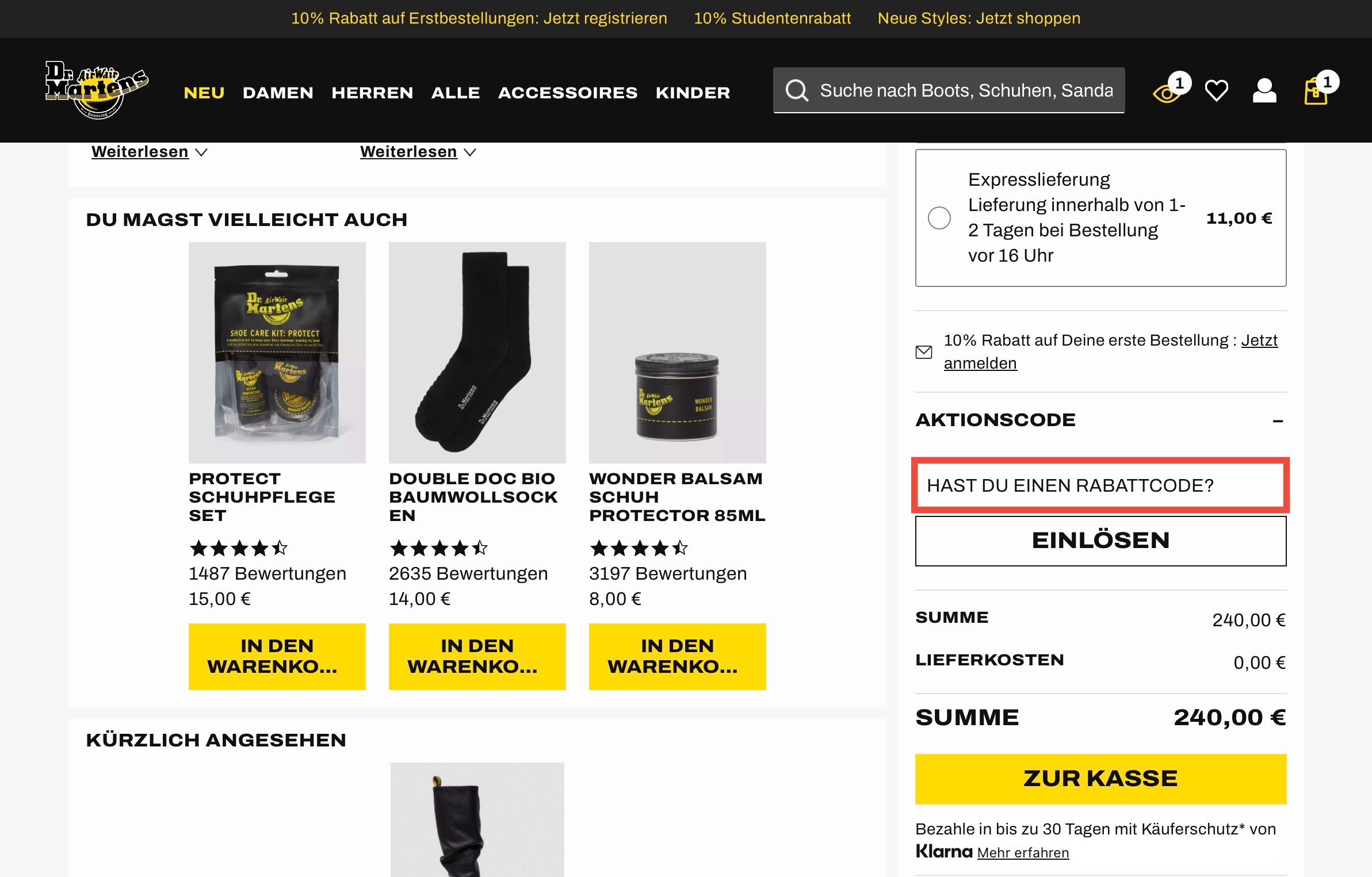 Dr. Martens Rabattcode