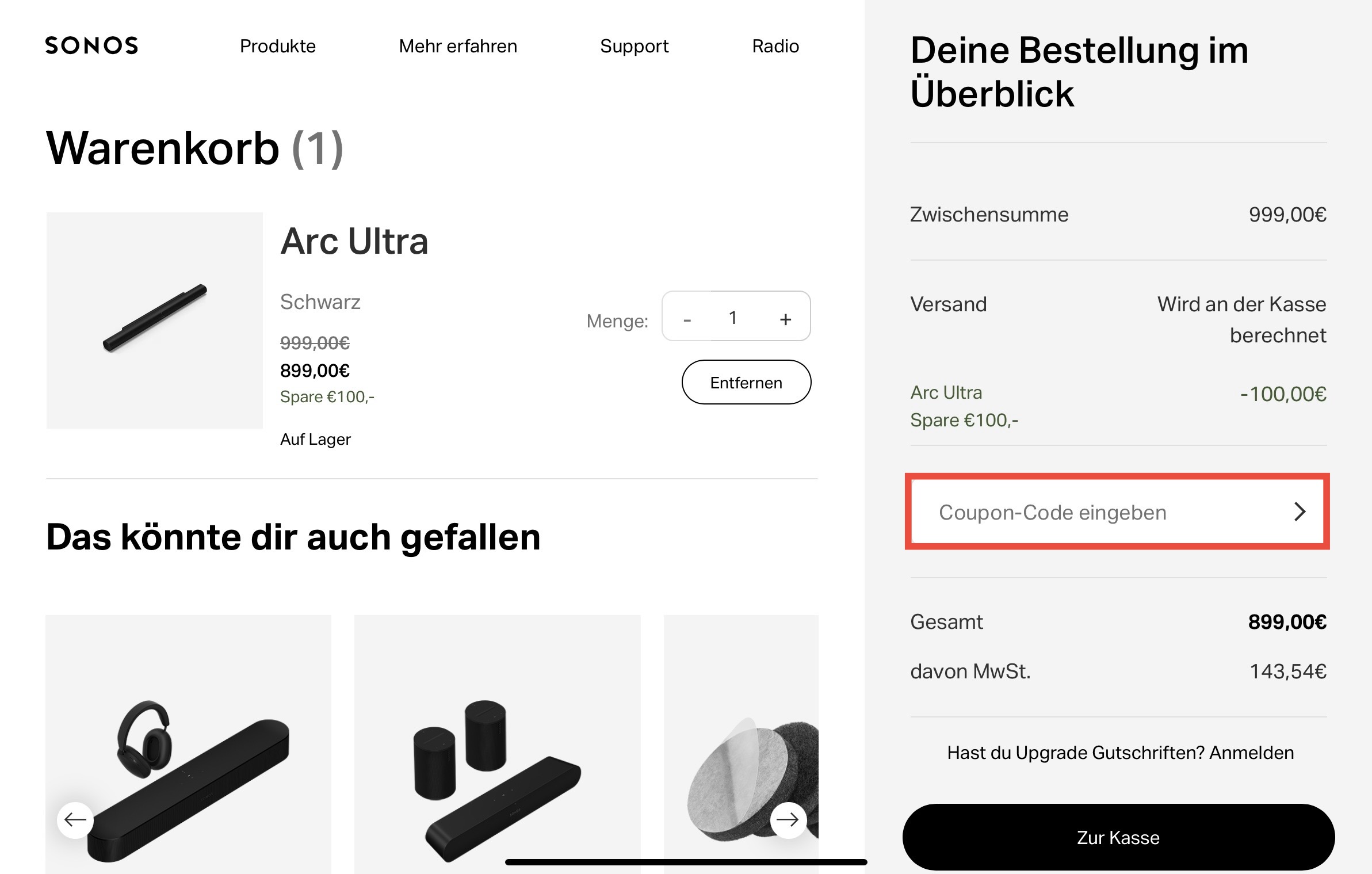 Sonos Couponcode