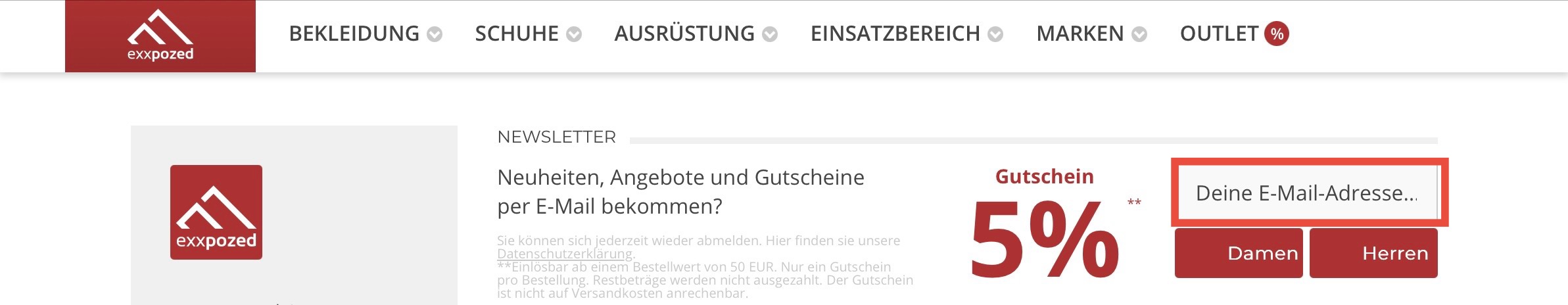 eXXpozed Gutscheincode
