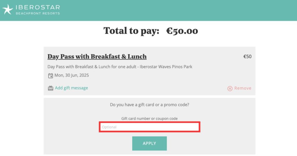 Iberostar Coupon Code einloesen