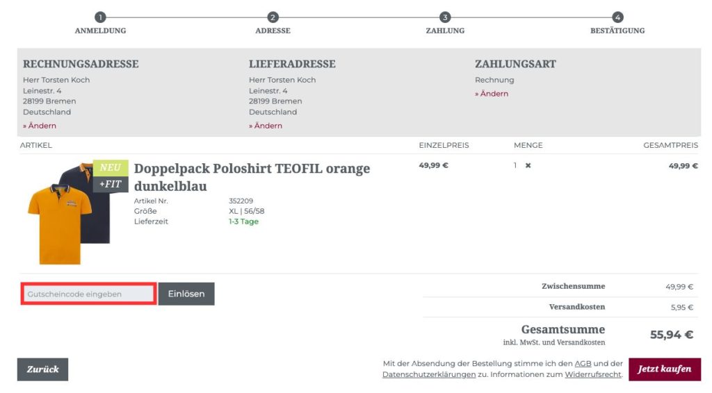 Jan Vanderstorm Gutscheincode einloesen