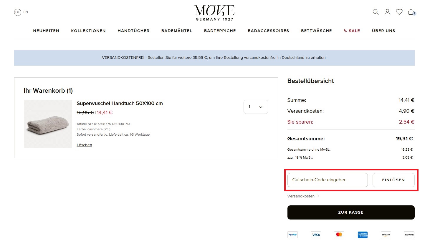Moeve Gutschein-Code einloesen