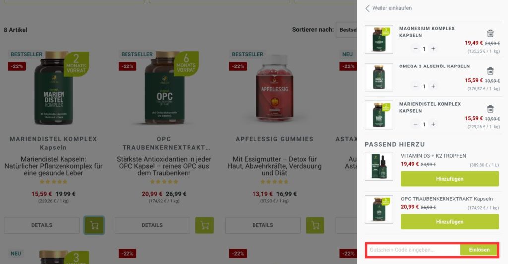 Feelgood Shop Gutschein-Code einloesen