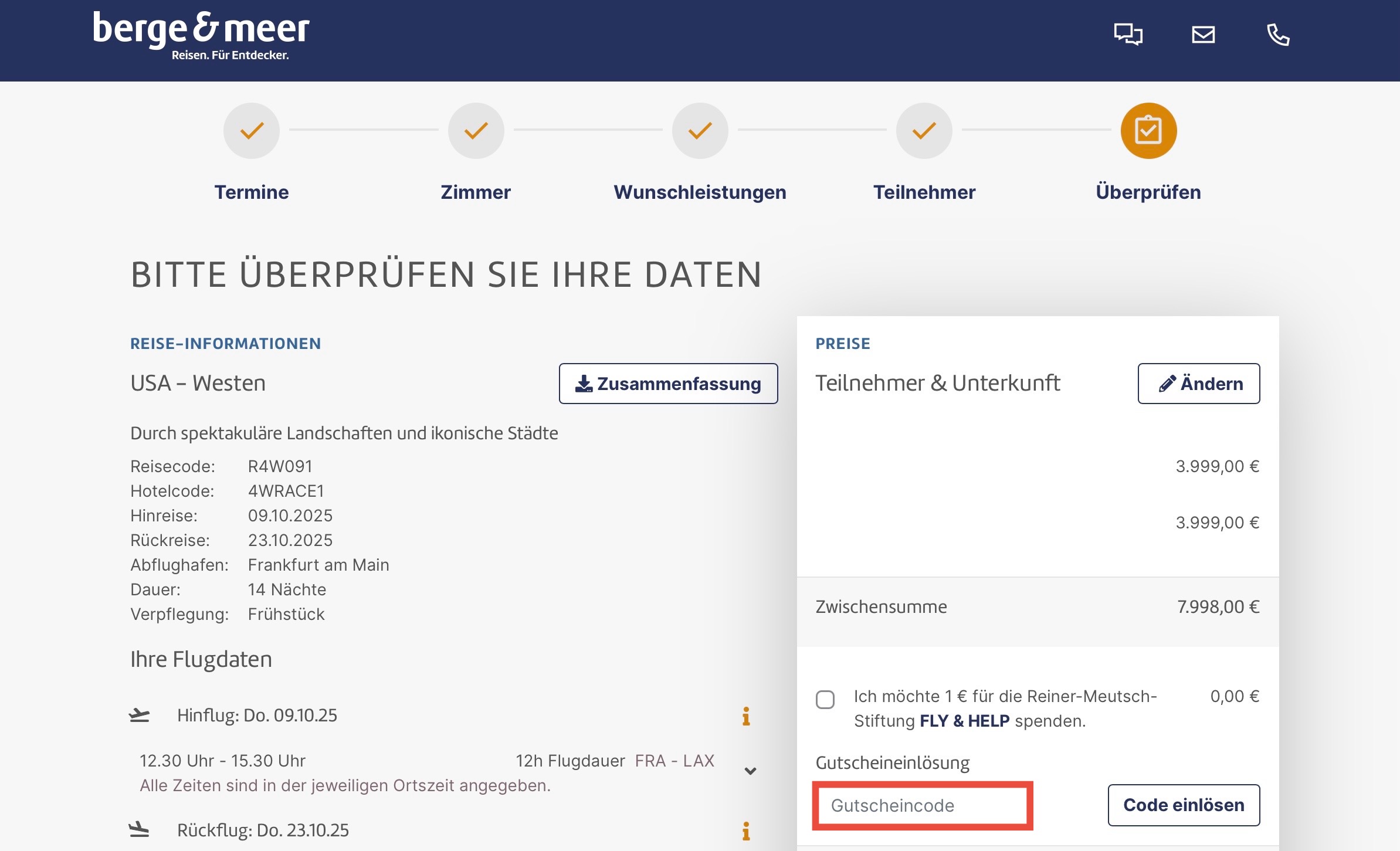 Berge & Meer Gutscheincode