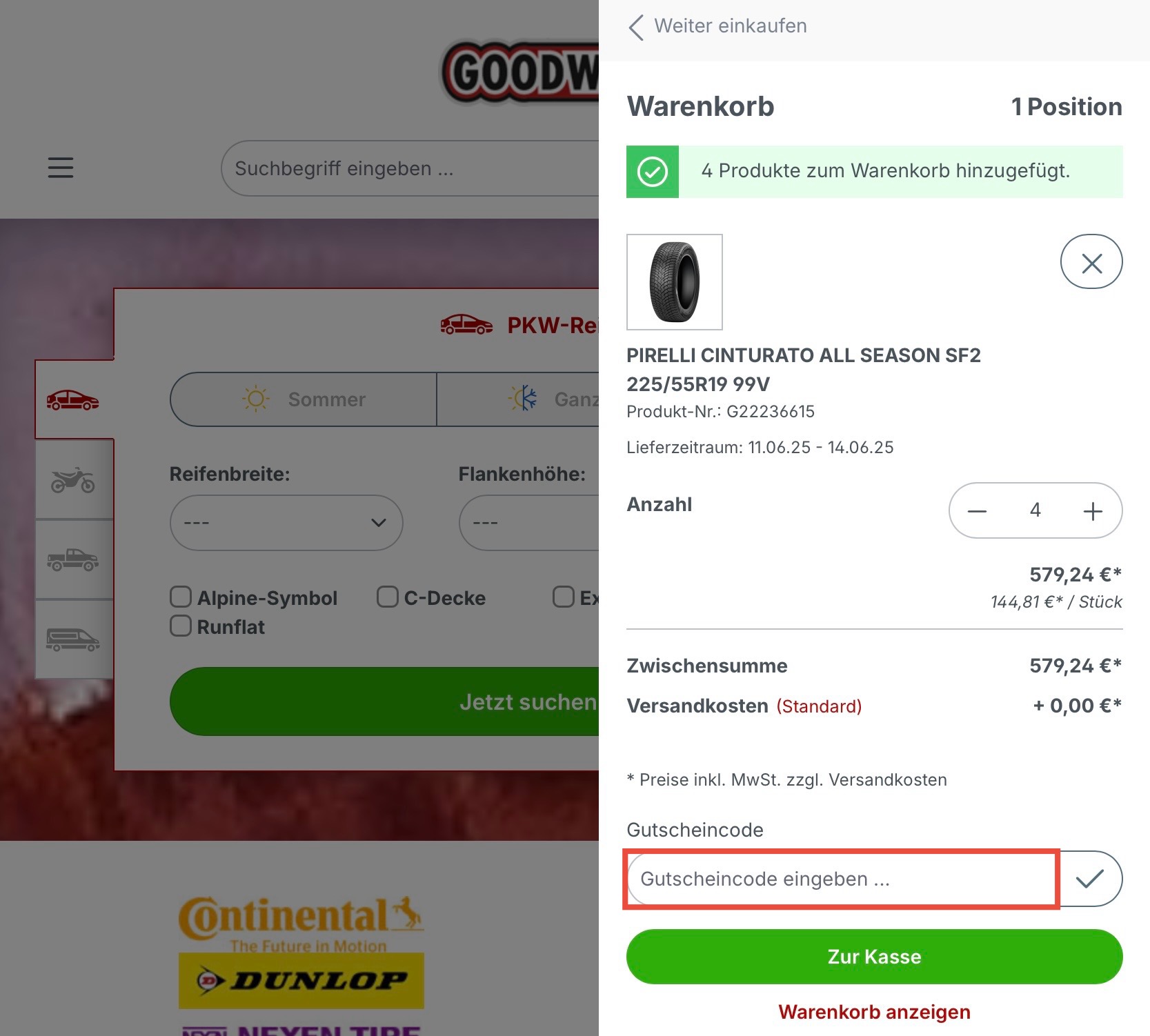 Goodwheel Gutscheincode