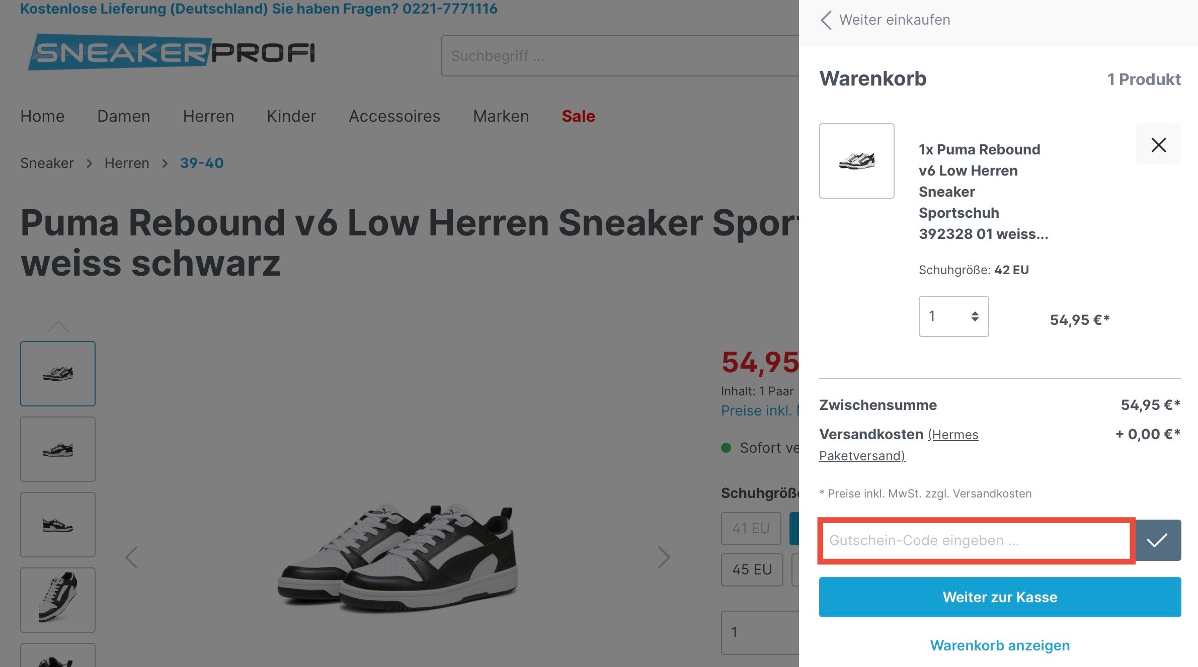 Sneakerprofi Gutscheincode