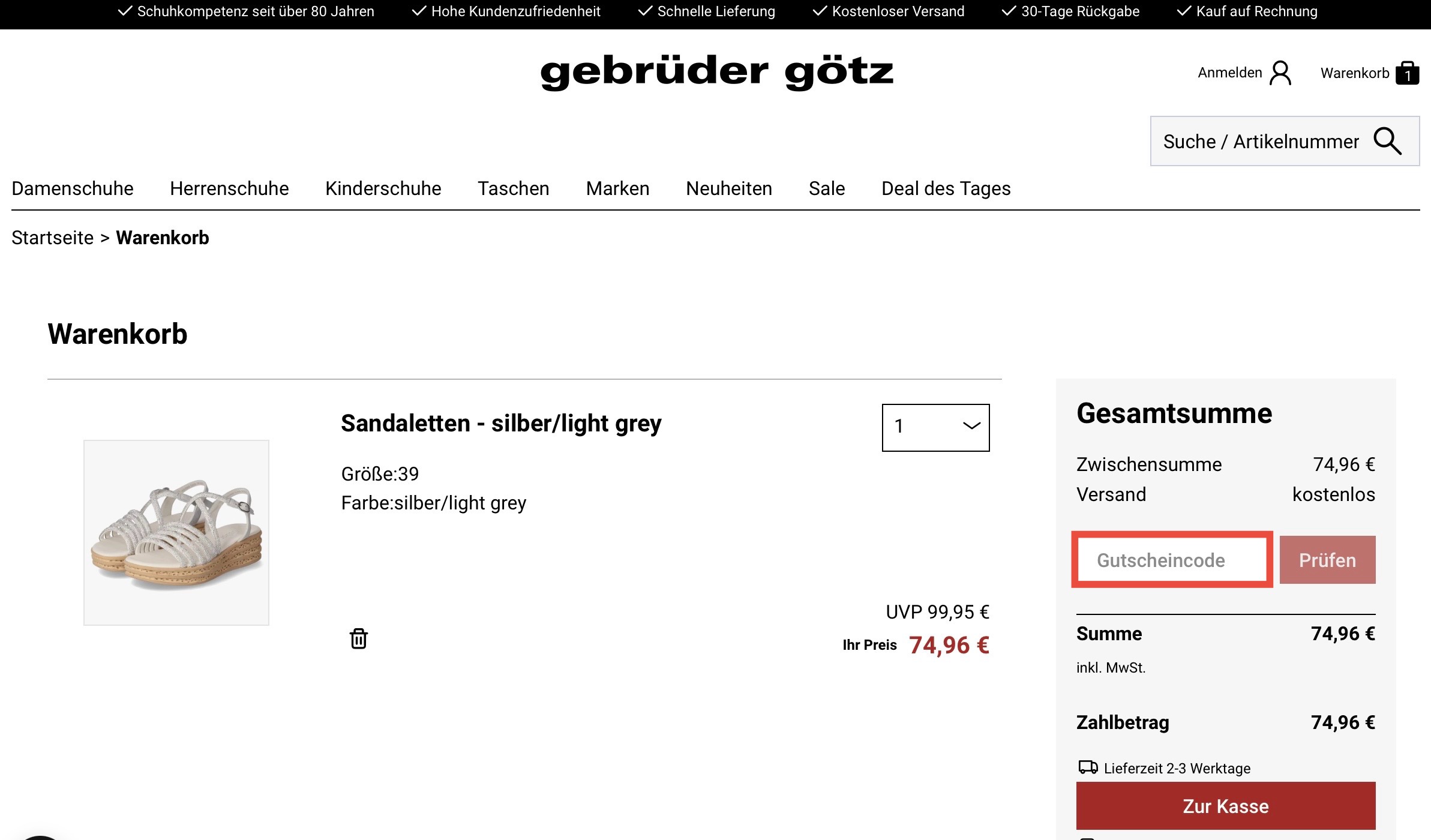 Gebrüder Götz Gutscheincode