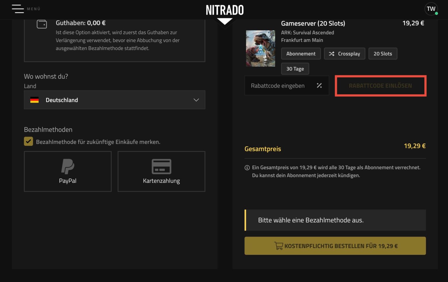 NITRADO Gutschein 4 Gutscheincodes Dez 2025 NITRADO Gutschein 4 Gutscheincodes Dez 2025
