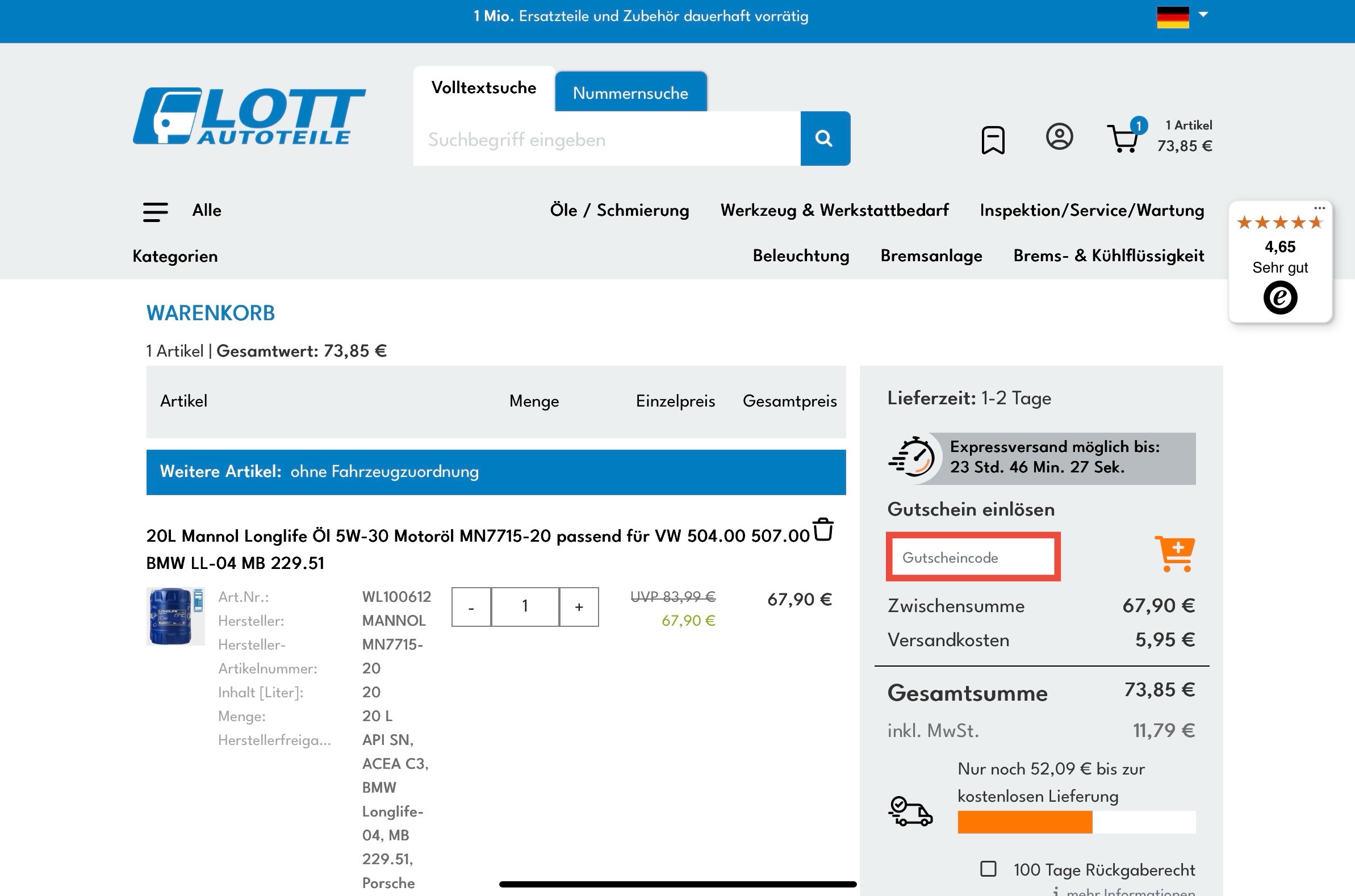 Lott Gutscheincode
