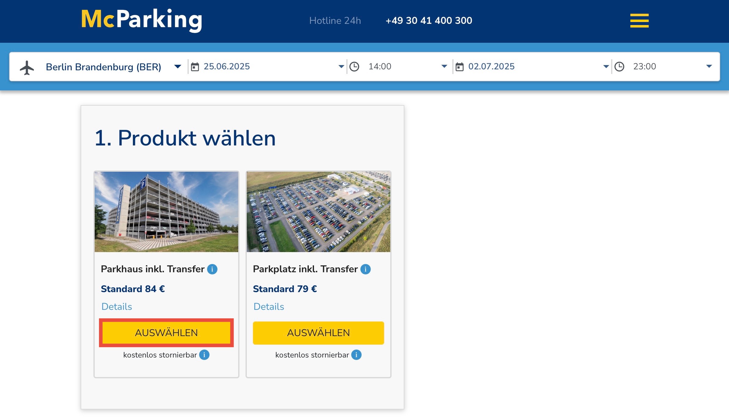 McParking Gutscheincode