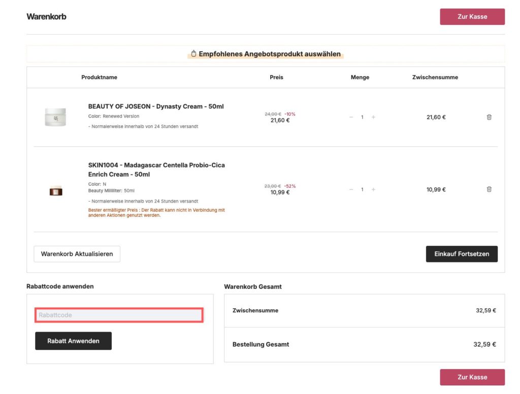 Stylevana Rabattcode einloesen