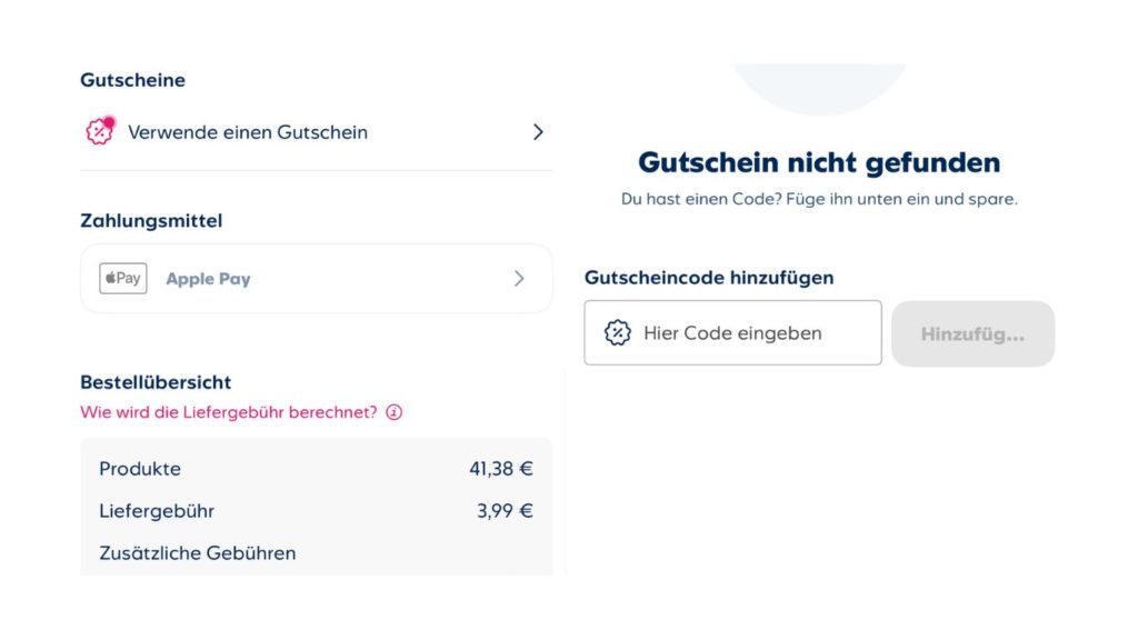 Flink Gutscheincode einloesen