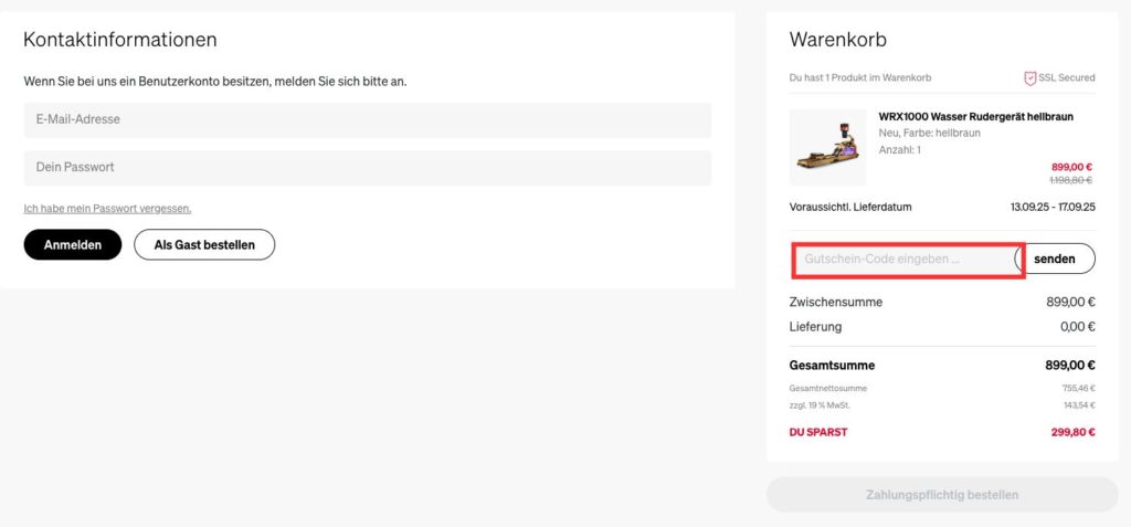 SPORTSTECH Gutschein-Code einloesen