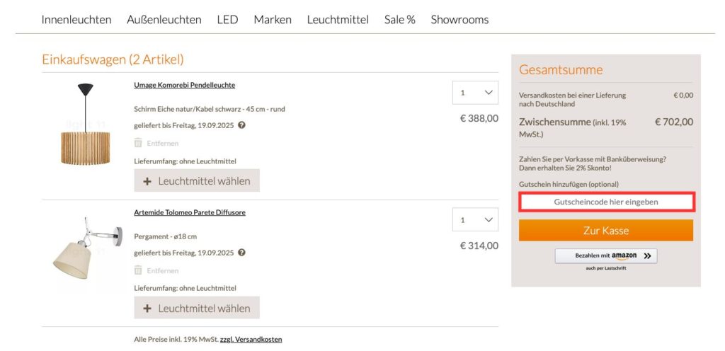 light11 Gutscheincode einloesen