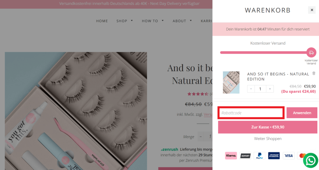 GirlGotLashes Rabattcode einloesen