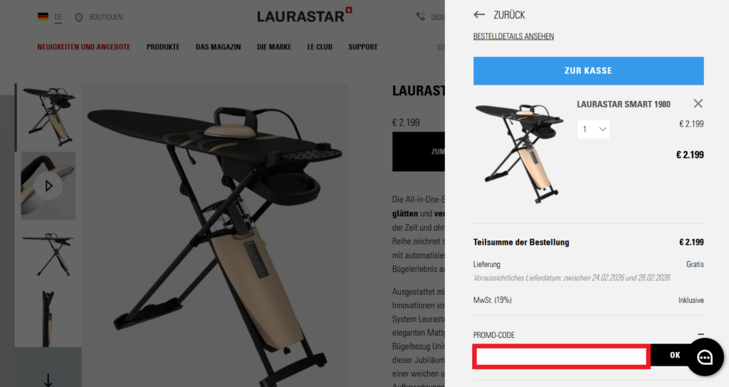 Laurastar Promo Code 