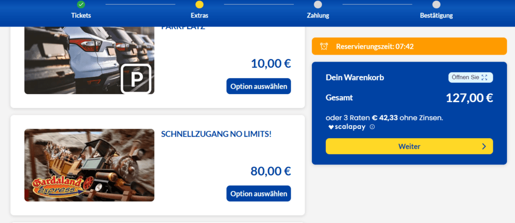 Gardaland Rabattcode eingeben