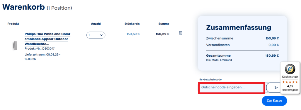 MAINGAU Rabattcode eingeben