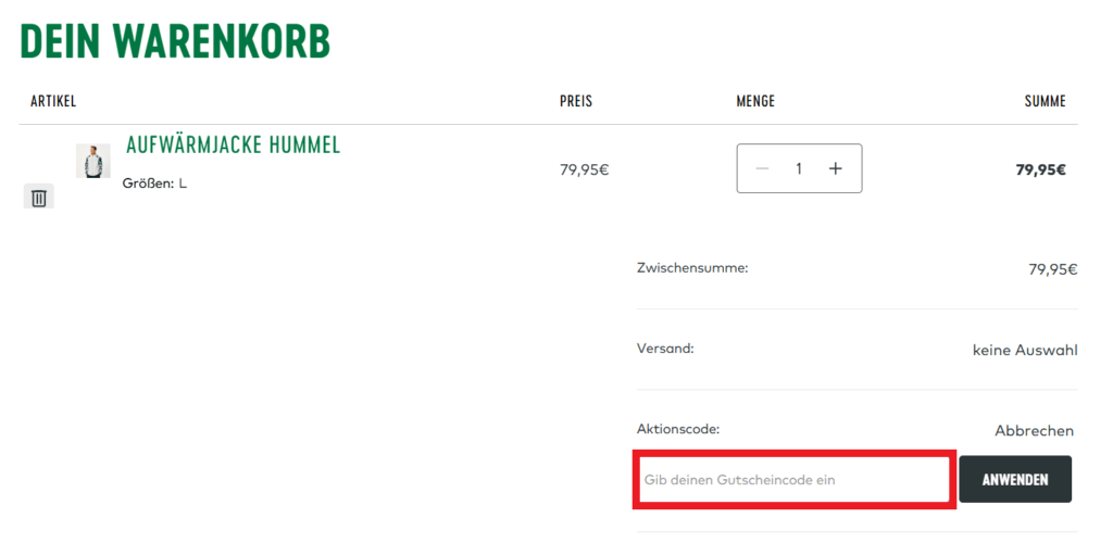 Werder Bremen Aktionscode eingeben