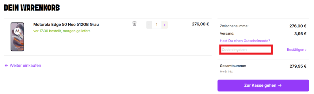 Handyhelden Gutscheincode eingeben