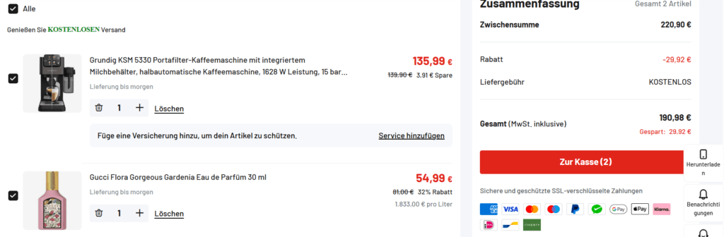 Joybuy Rabattcode eingeben