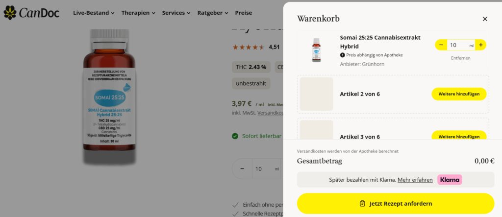 CanDoc Gutscheincode eingeben