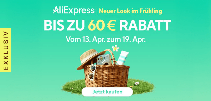 Exklusiv bis zu 60€ Rabatt sichern!